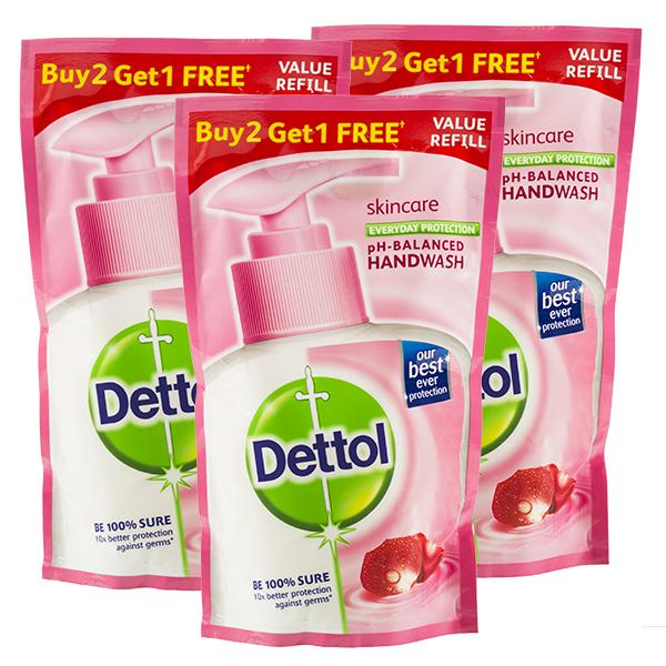 Dettol Skincare Handwash 175ml Buy 2Get 1 Free Combo Pack